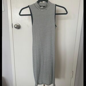 Striped midi dress